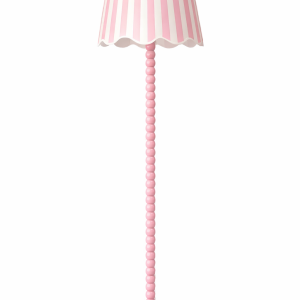 Pembe Top Top Lambader Çizgili Şapka