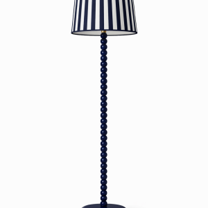 Lacivert Beyaz Çizgili Lambader