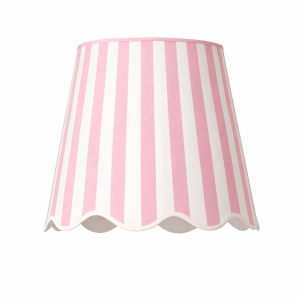 Pembe Beyaz Çizgili Lambader Şapkası
