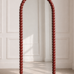 Kahve Kırmızı Oval 180*70 cm Ayna